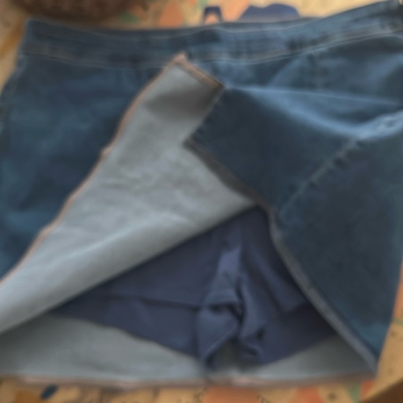 NWT American Eagle High Rise Mini Denim Skort - Picture 5 of 5